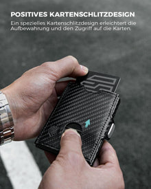Mini RFID-Schutz Geldbörse Herren Kartenetui Slim Leder