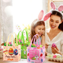 6er Set Ostertüten mit Griff | Ostern Geschenktaschen in 6