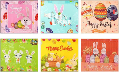 6er Pack Ostertüten zum Befüllen bunt Ostern Geschenktaschen für