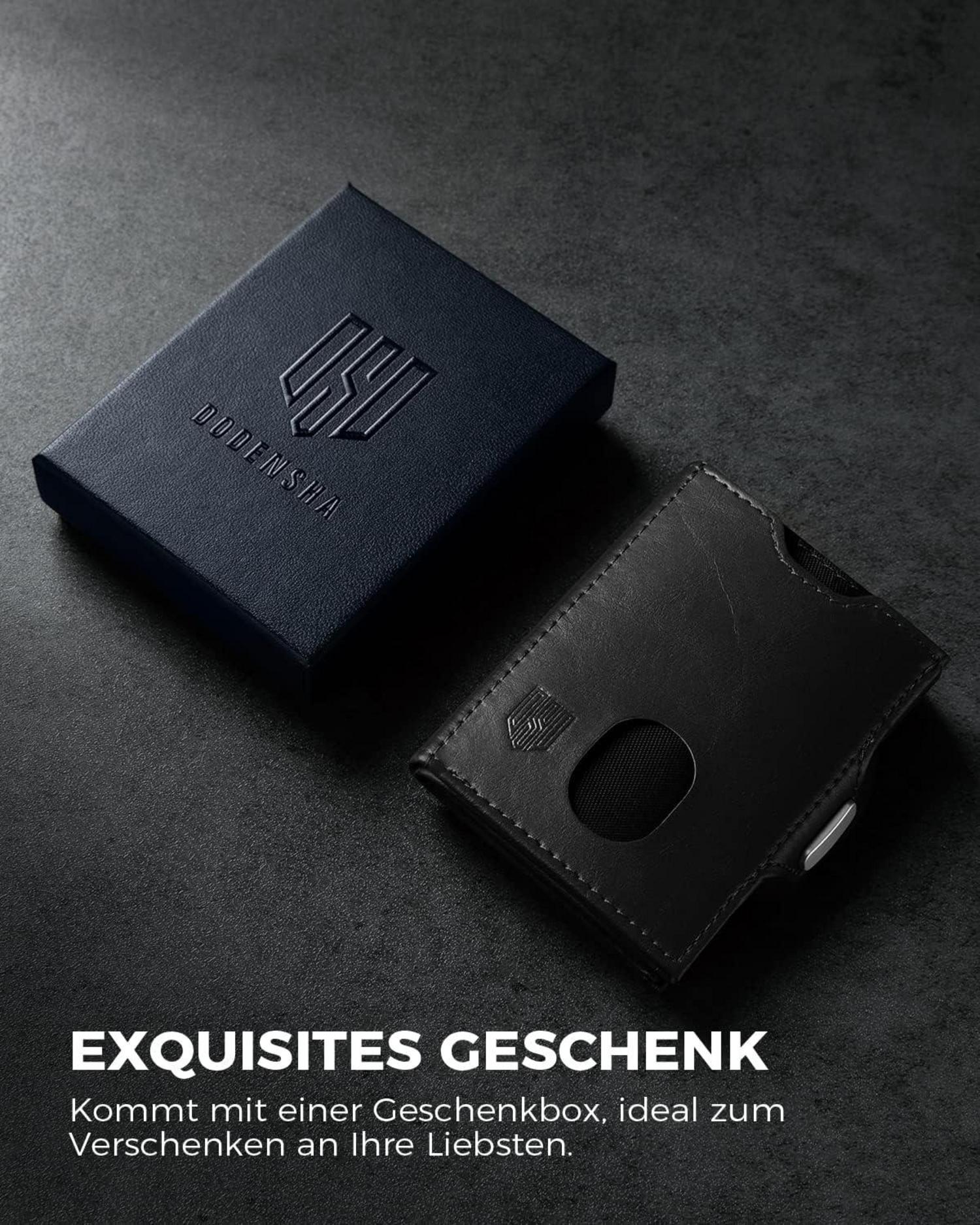 Mini Geldbörse mit Münzfach RFID-Schutz Portmonee Herren Slim Wallet
