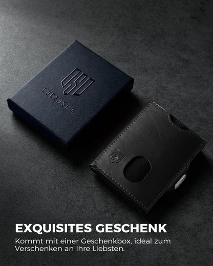 Mini Geldbörse mit Münzfach RFID-Schutz Portmonee Herren Slim Wallet