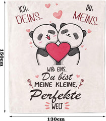 Kuscheldecke Ich Liebe Dich Geschenke Pärchen Partner