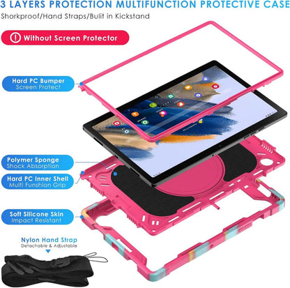 Stoßfeste Schutzhülle Samsung Galaxy Tab A8 10.5'' 2021/2022 Camo Rot