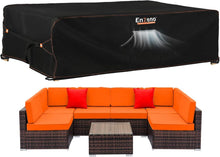Abdeckung Gartenmöbel 270x180x94cm wasserdichte Outdoor-Tischabdeckung