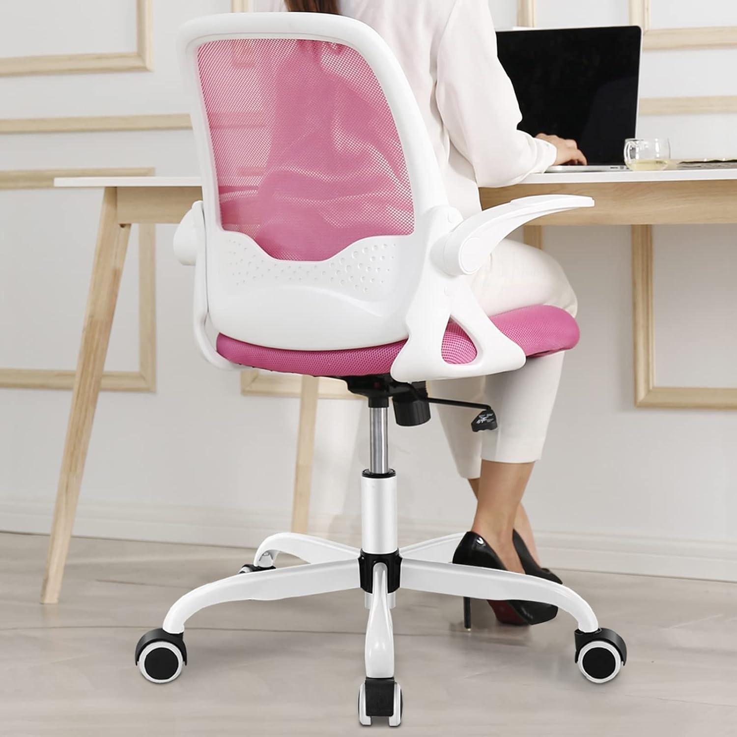 Ergonomischer Mesh Bürostuhl mit klappbaren Armlehnen 360° Drehstuhl