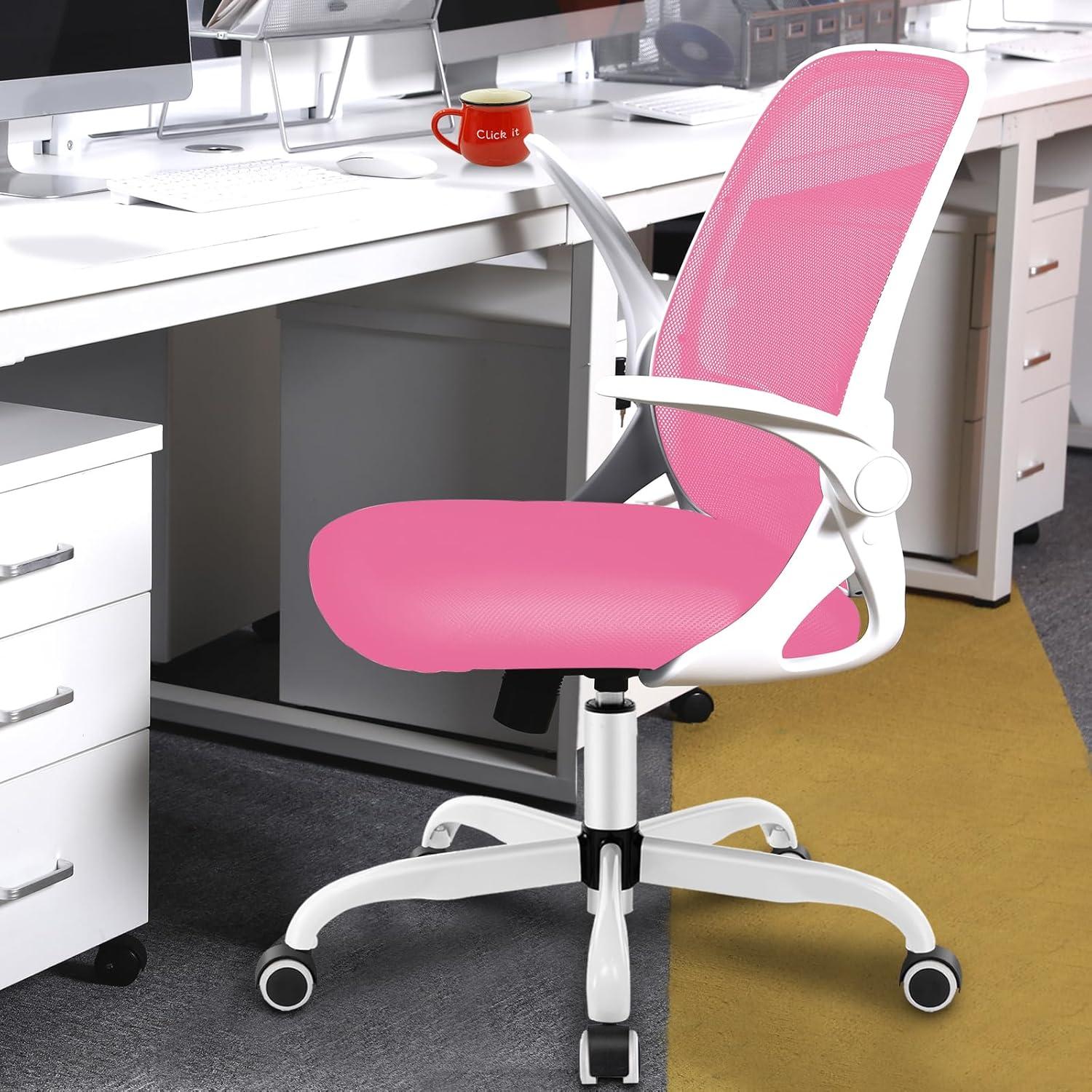 Ergonomischer Bürostuhl mit klappbaren Armlehnen, atmungsaktivem