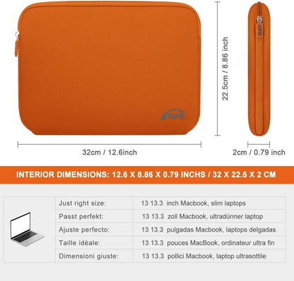 Laptophülle 13,3 Zoll MacBook Air Pro Surface Schutzhülle Orange