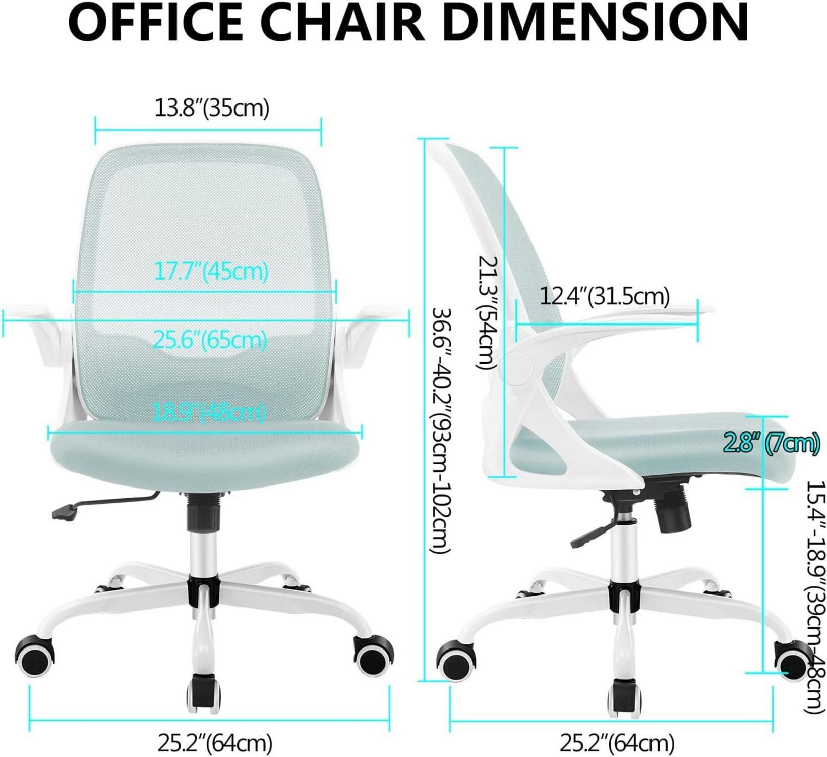 Ergonomischer Bürostuhl mit klappbaren