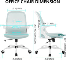 Ergonomischer Bürostuhl mit klappbaren