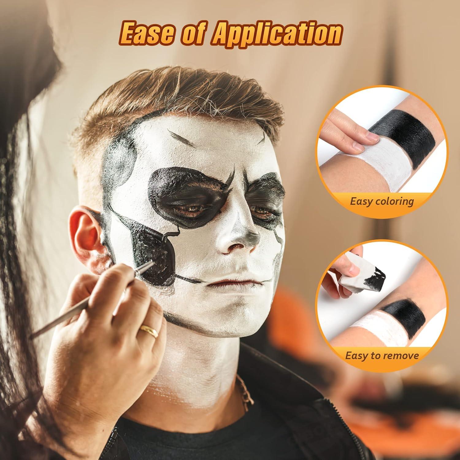Kinderschminke Set Halloween Schwarz + Weiß 28g/0.99oz
