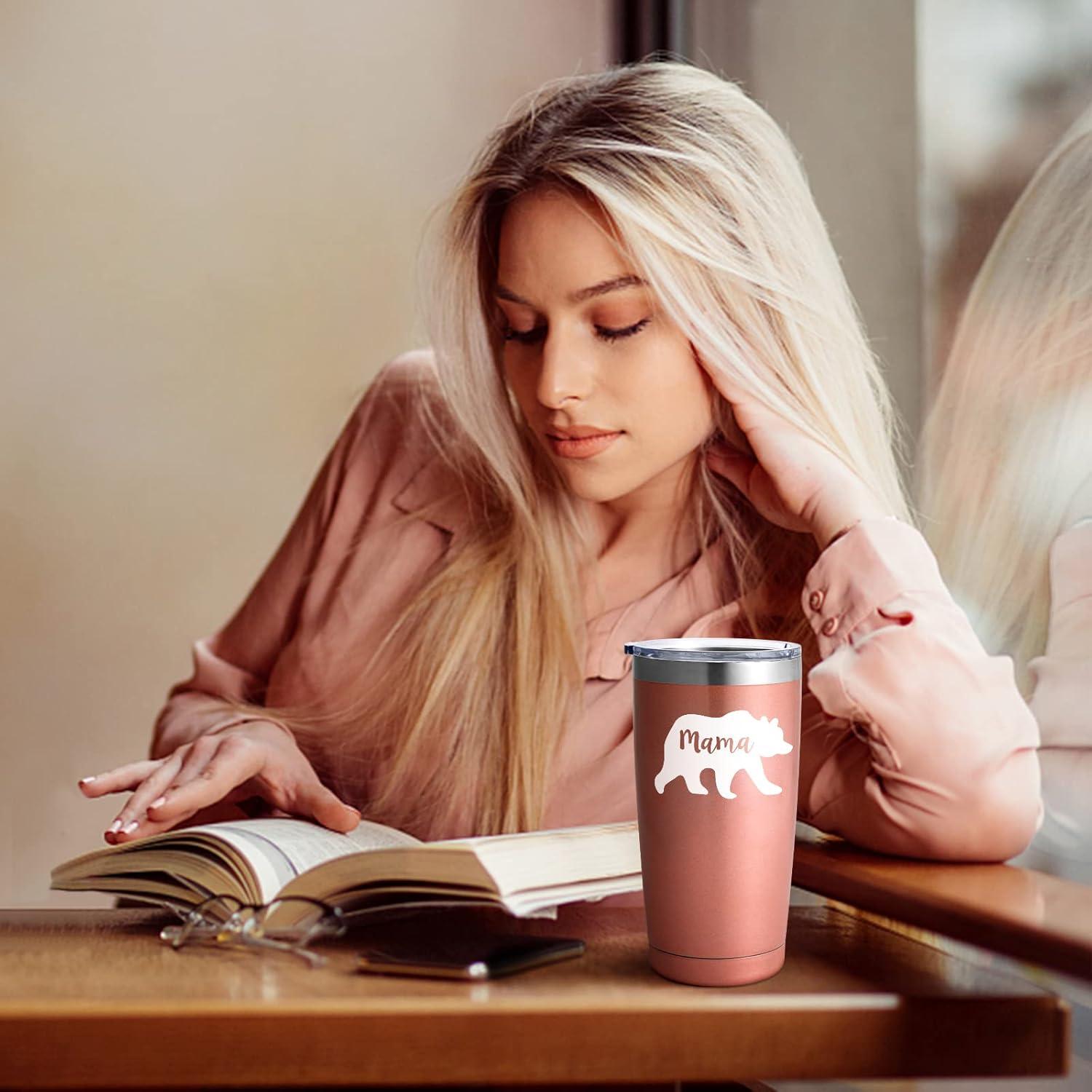 Livole Mama Bär 600ml Doppelwandig Thermobecher Camping Becher