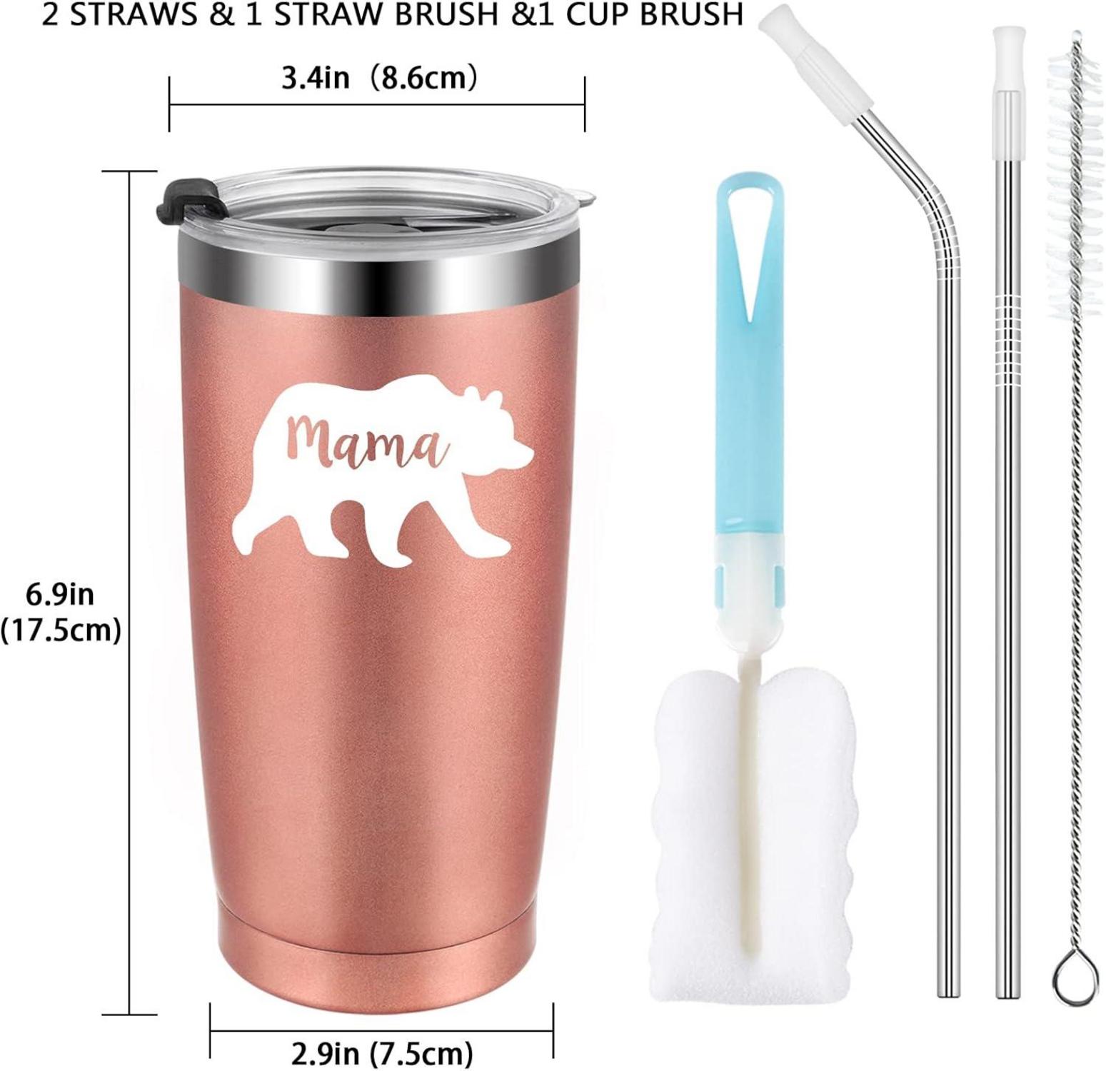 Mama Bär 600ml Thermobecher Doppelwandig Camping Becher 20oz