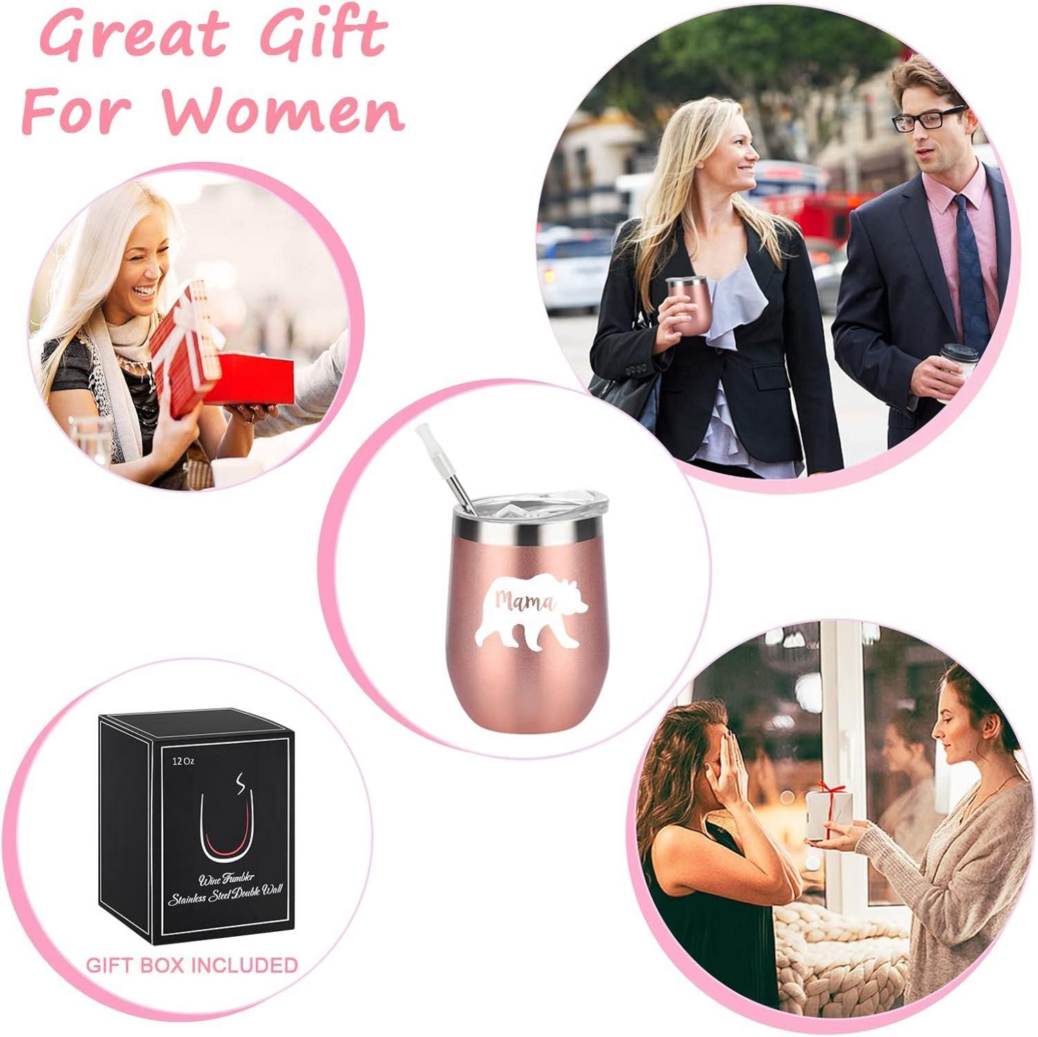 Livole Mama Bär Thermobecher 350ml Edelstahl Kaffee to go