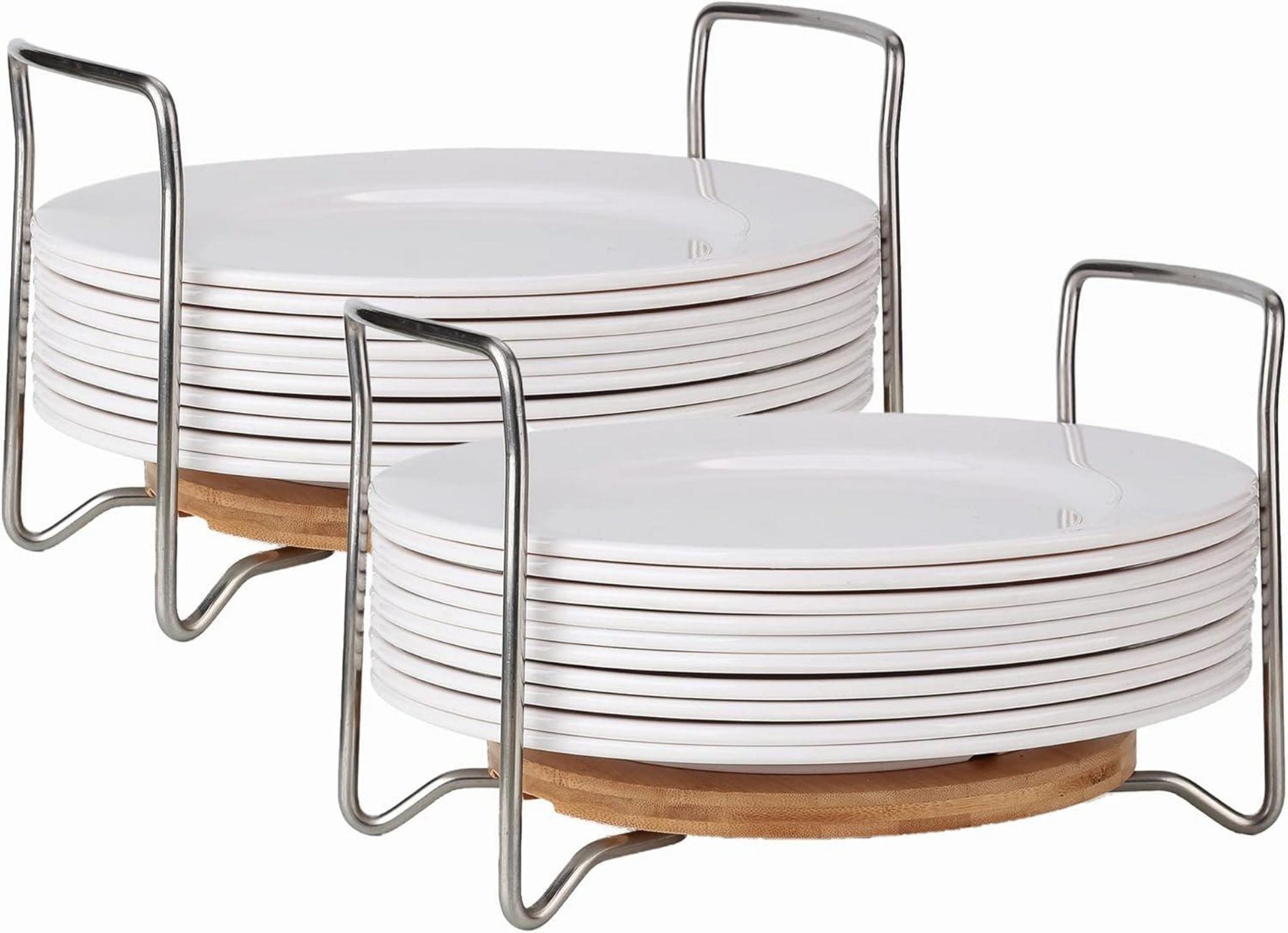 E-ROOM TREND Tellerhalter Organizer 2 Stück Große Runde Größe für