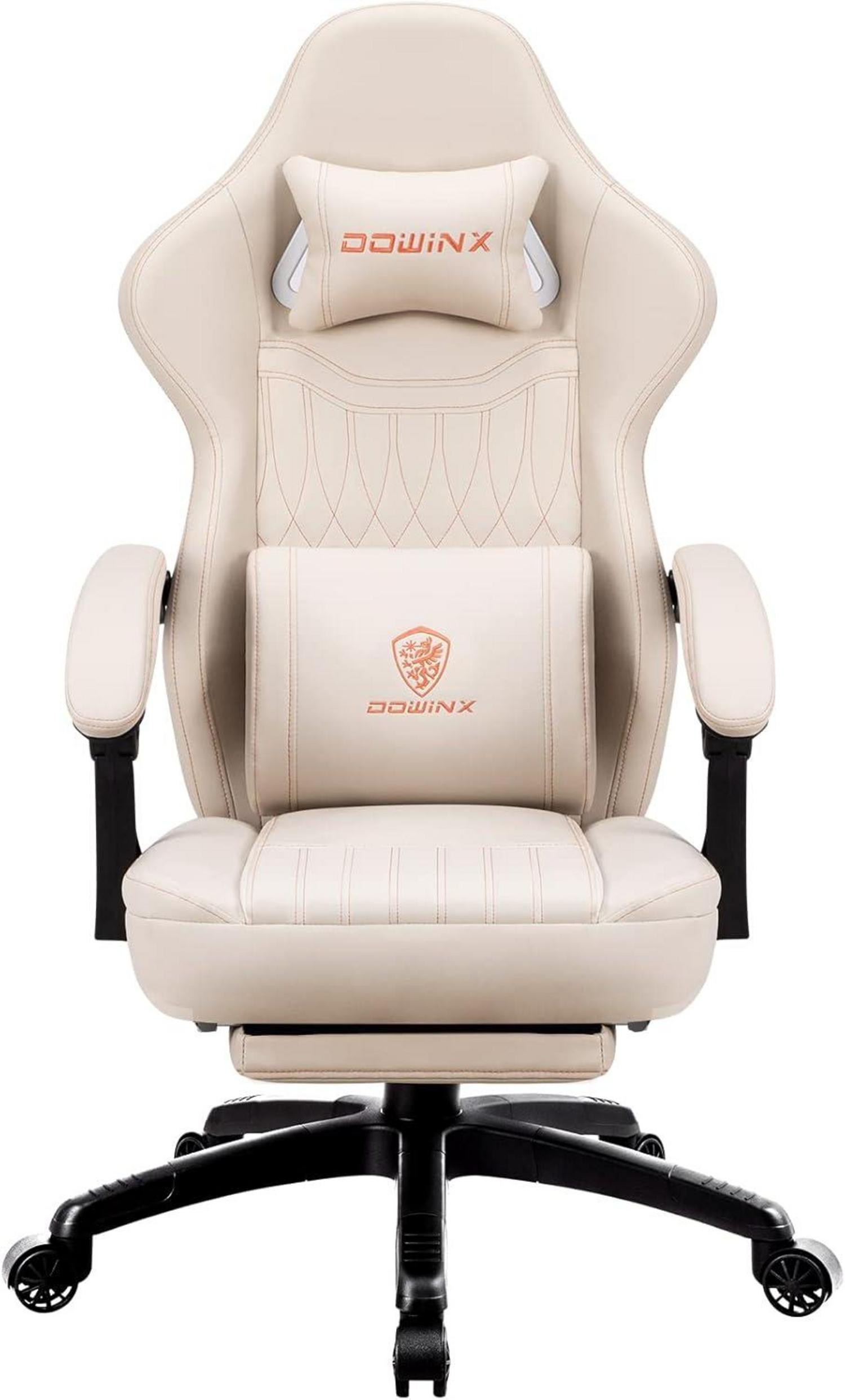 Ergonomischer Gaming Stuhl mit Massage und Lendenwirbelstütze
