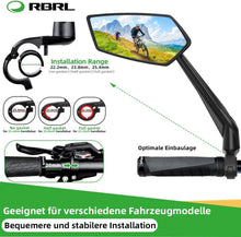RBRL Fahrradspiegel Extra Groß 360° verstellbar Rückspiegel