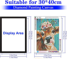 Diamond Painting Rahmen 6er Pack 30x40 cm Schwarz Magnetisch