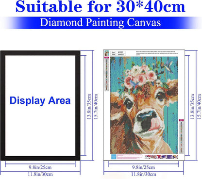 Diamond Painting Rahmen 6er Pack 30x40 cm Schwarz Magnetisch