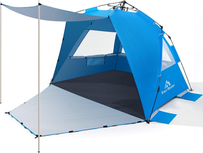 Strandmuschel Pop Up Sonnendach Tragbare Strandzelt UV 50+ Schutz