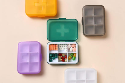 Wöchentliche Pillendose 6 Fächer täglich tragbarer Organizer