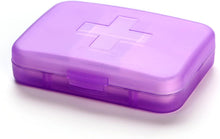 Wöchentliche Pillendose 6 Fächer täglich lila