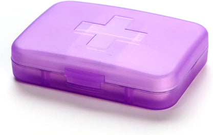 Wöchentliche Pillendose 6 Fächer täglich lila