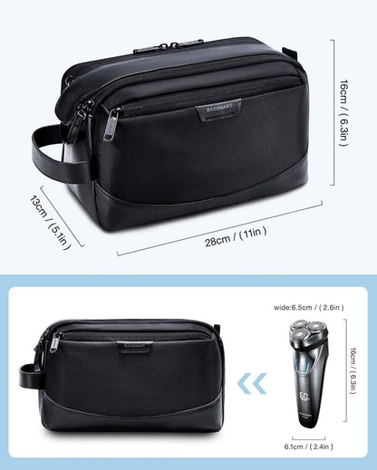Kulturbeutel Herren Reise Kulturtasche Organizer Leder Dopp Kit