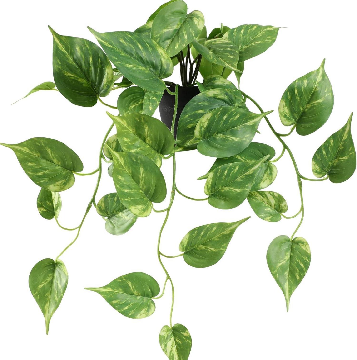 Künstliche Hängende Efeu Pflanze im Topf Wohnzimmer Deko