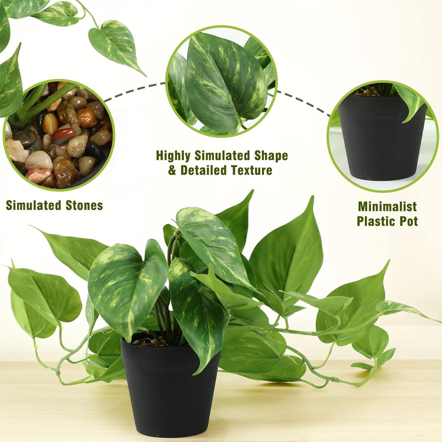 Künstliche Hängende Efeu Pflanze im Topf Wohnzimmer Deko