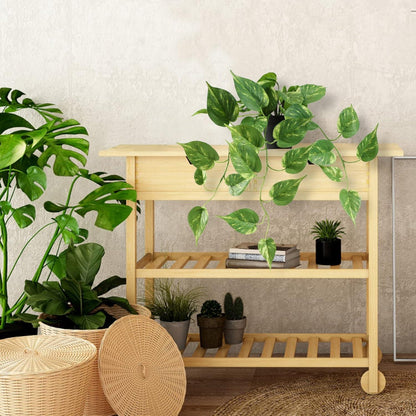 Hängende Künstliche Efeupflanzen im Topf Boho Deko Gold -Set of 2