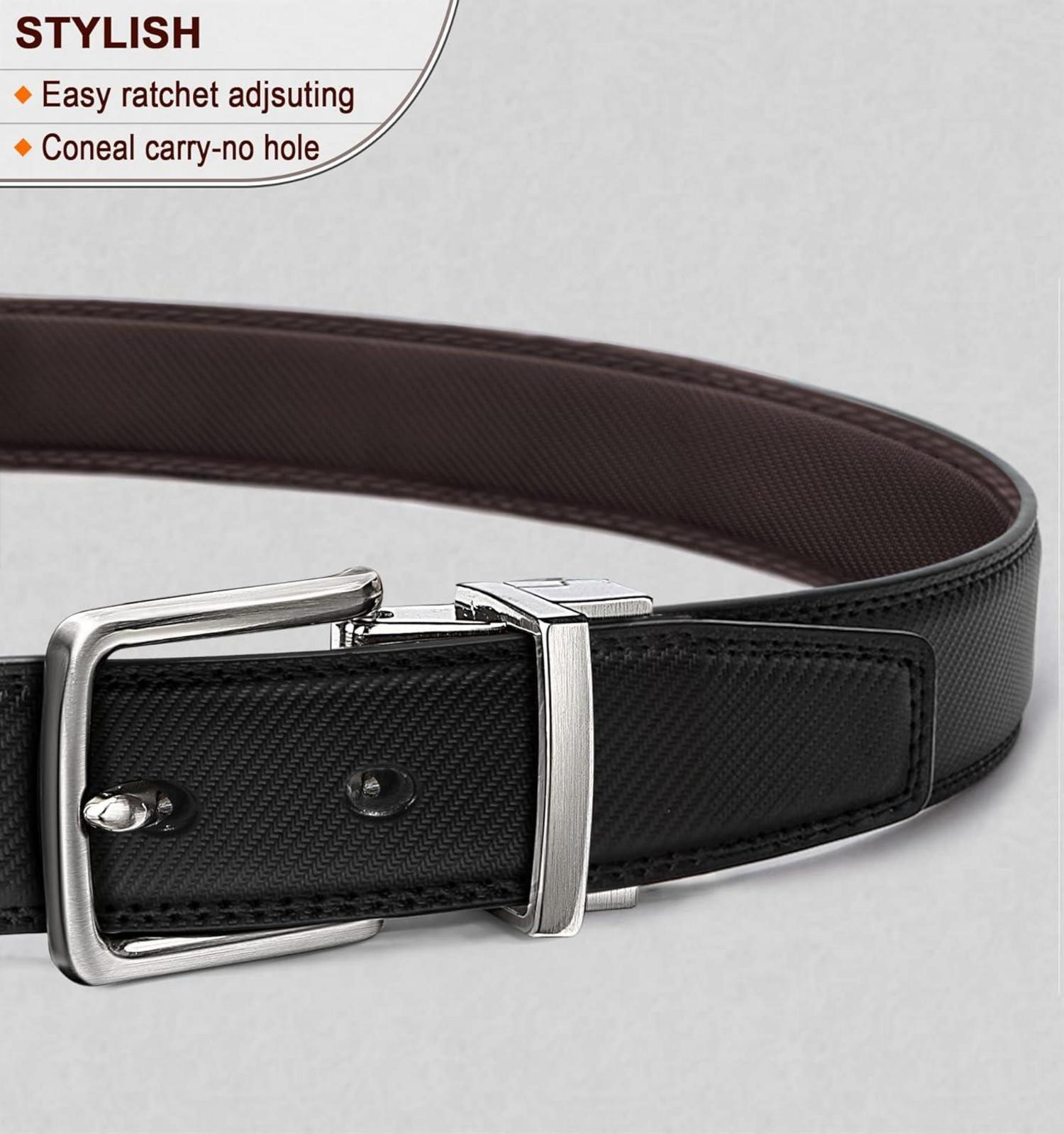 Ledergürtel Herren Wendegürtel 31mm Schwarz Braun Größe