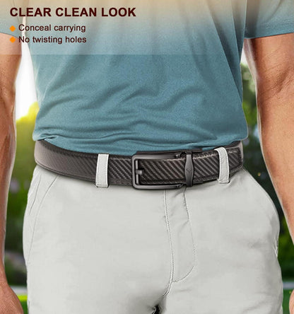 Herren Ledergürtel Ratsche Automatik Schnalle Anzug Freizeit 35mm Grau