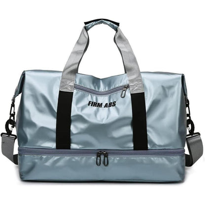 Große Reisetasche Grün mit Schuhfach Wasserdicht Sporttasche Nassfach Gym Bag