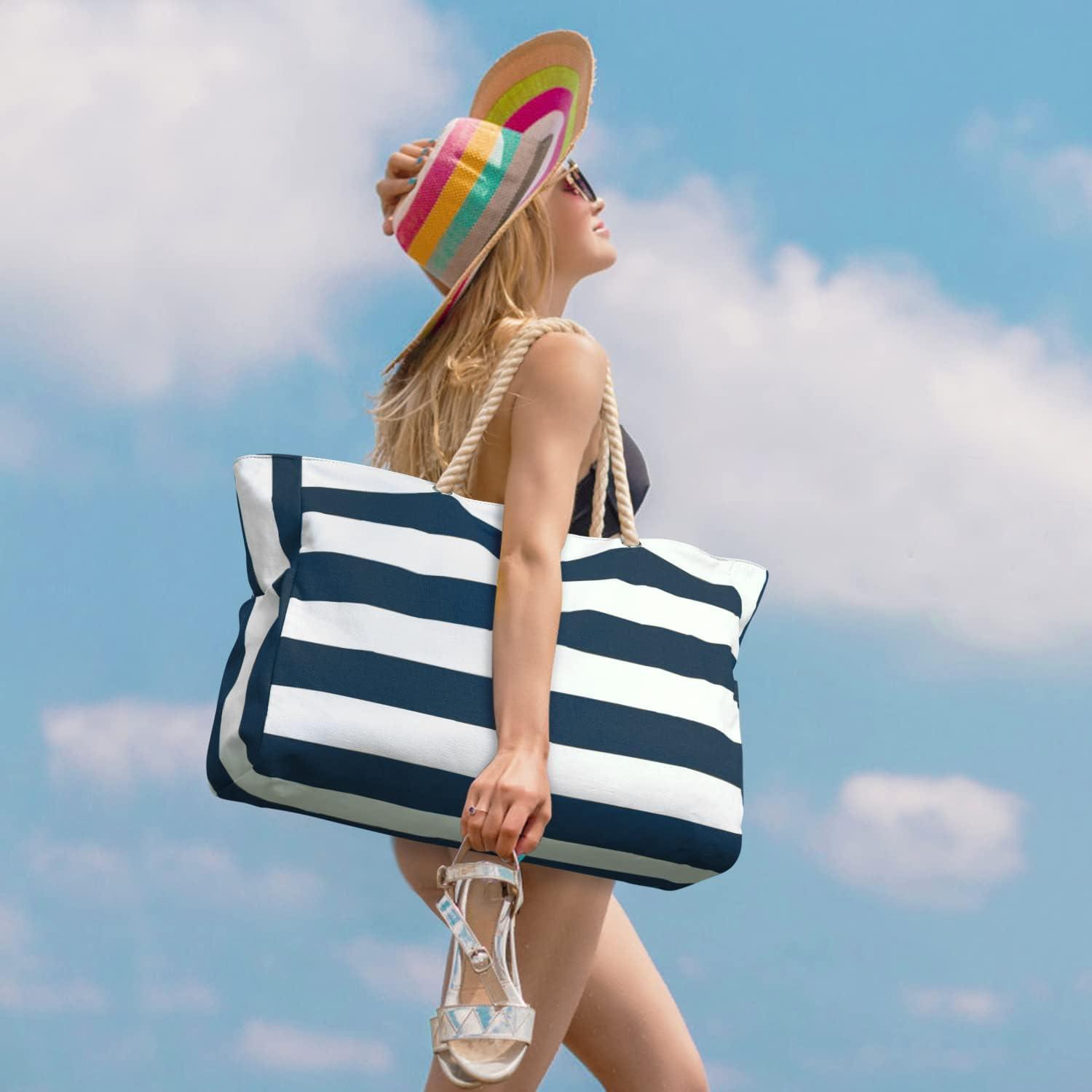 Wasserdichte Große Strandtasche mit Reißverschluss - XXL