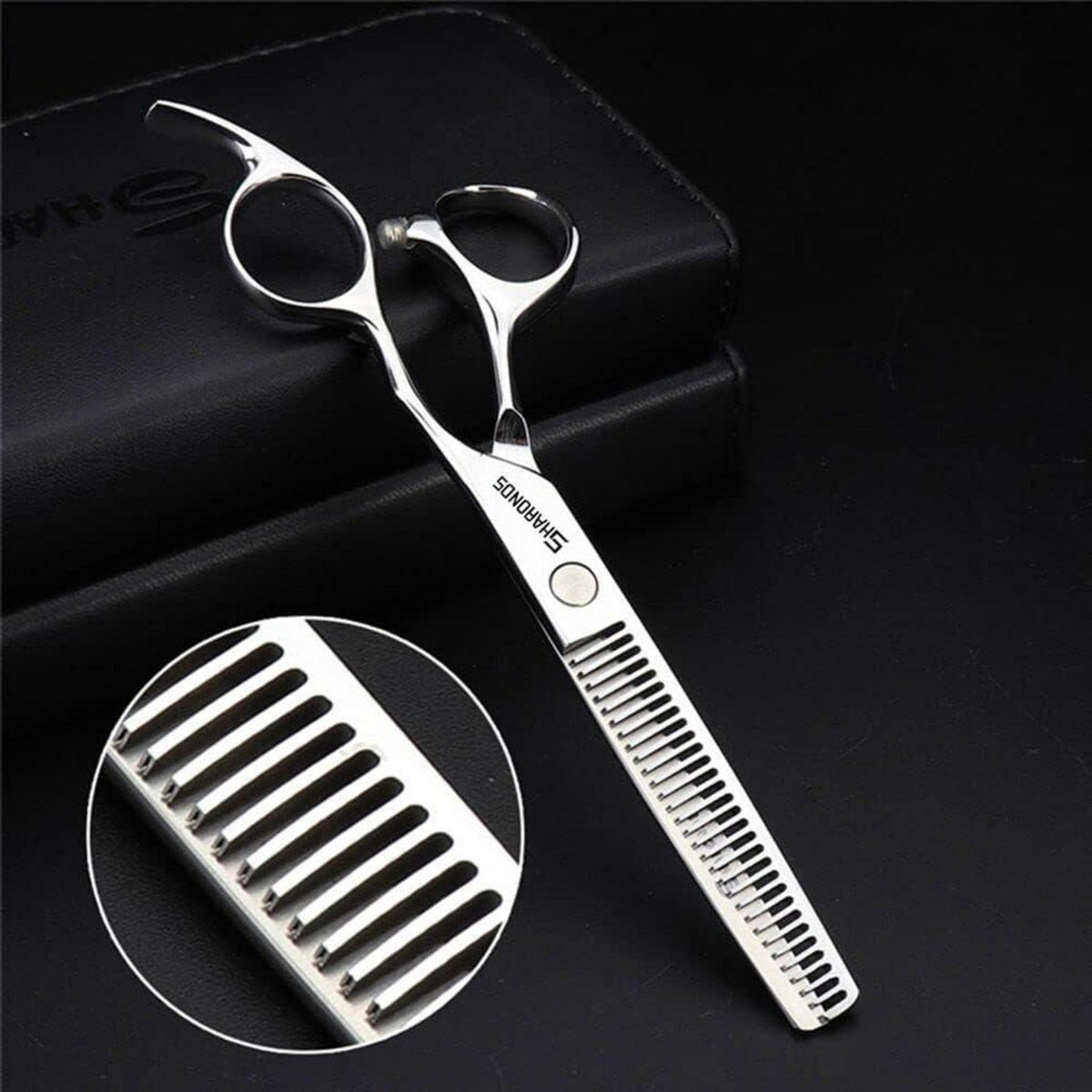 Professionelle Friseurschere 6 Zoll Edelstahl Set 7-teilig