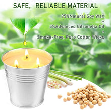 Citronella Kerze Outdoor Groß 2x15oz Sojawachs Zitronella