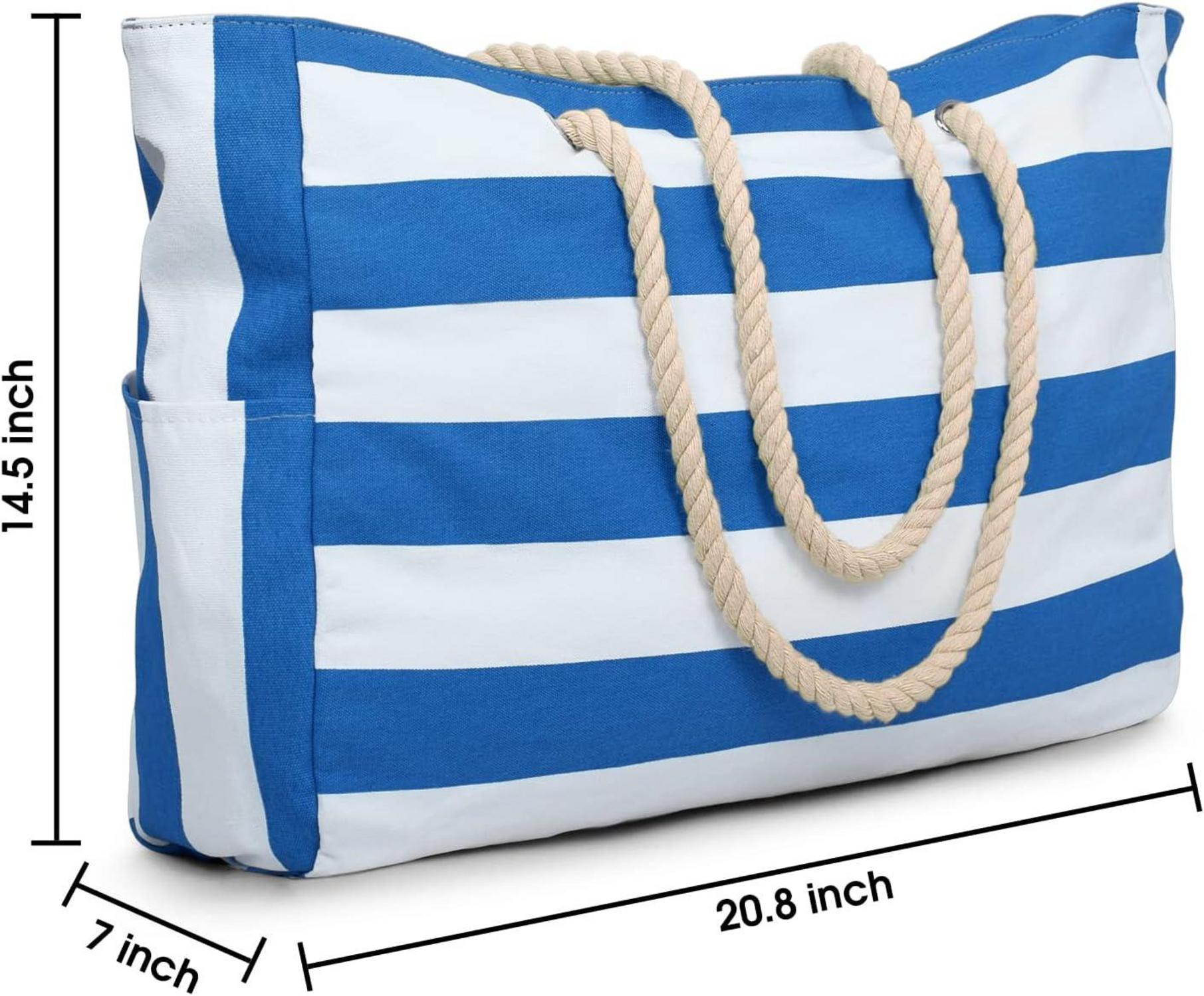 Große Strandtasche Damen Wasserdicht Blau - Oscaurt