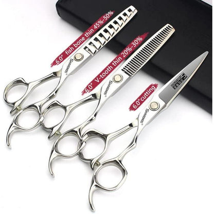 Professionelle Friseurschere 6 Zoll Edelstahl Set (3 Stück)