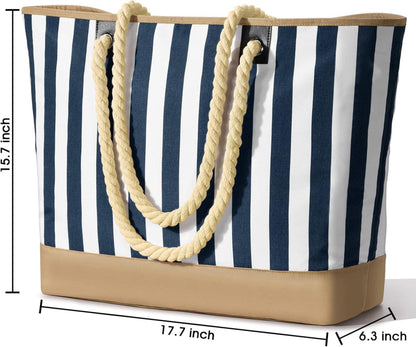 Oscaurt Strandtasche Groß Tote Bag Wasserdicht Damen Umhängetasche Schwimmtasche