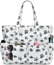 Strandtasche XXL mit Reißverschluss, wasserdicht, Damen, Umhängetasche