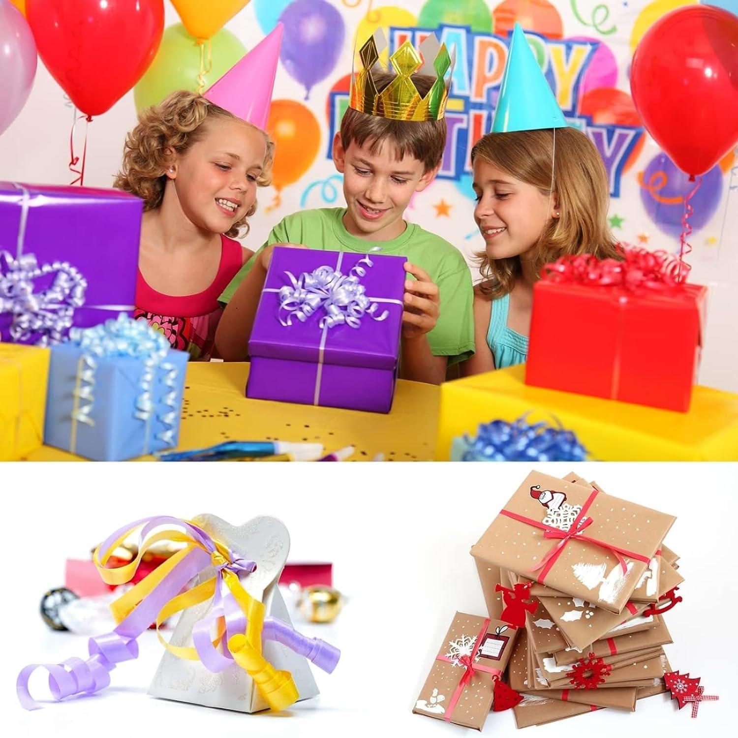 Dooozy 48 Rollen Ringelband Geschenkband Set 5MM 10M in 48 Farben