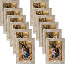12er Set Bilderrahmen 9x13 cm Fotorahmen Collage Natur Plexiglas