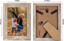 12er Set Bilderrahmen 9x13 cm Natur Holzoptik Plexiglas