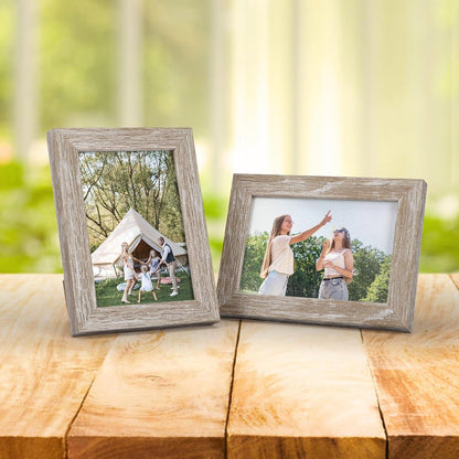 12er Set Bilderrahmen 9x13 cm Fotorahmen Collage Natur Plexiglas