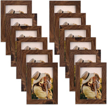 12er Set Bilderrahmen Collage für 9x13 cm Fotos und Bilder, Dunkler
