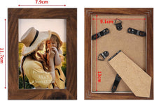 EXYGLO 12er Set Bilderrahmen 9x13 cm Braun mit Plexiglas