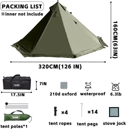 Top Lander Zelt 1 Personen Polyester Ultraleicht