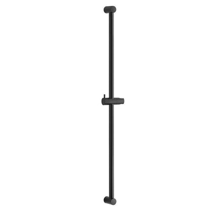 Verstellbare Duschstange Schwarz 100cm mit Halterung