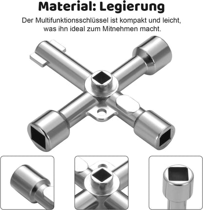 4-Wege-Schaltschrankschlüssel Multifunktion Drehmoment
