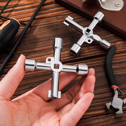 Multifunktionaler 4-Wege-Schlüssel 2 Stück für Elektrische Gaszählerschränke